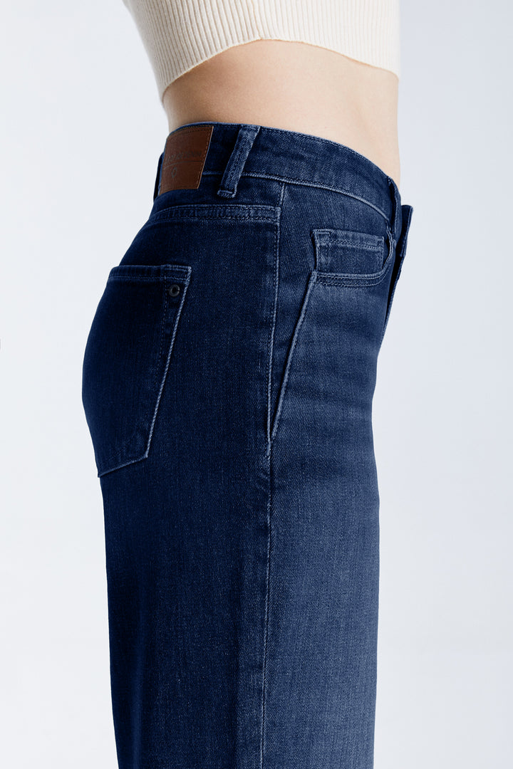 COJ - Nova - Wide Straight Jeans - Blue Black