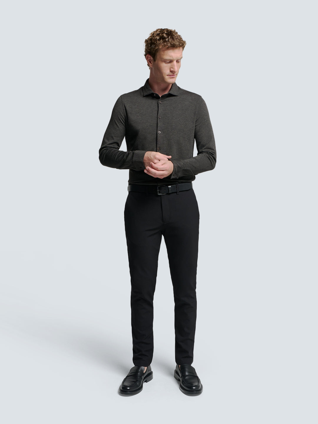 No Excess - Heren Overhemd - 25410780 - 103 Antra Melange