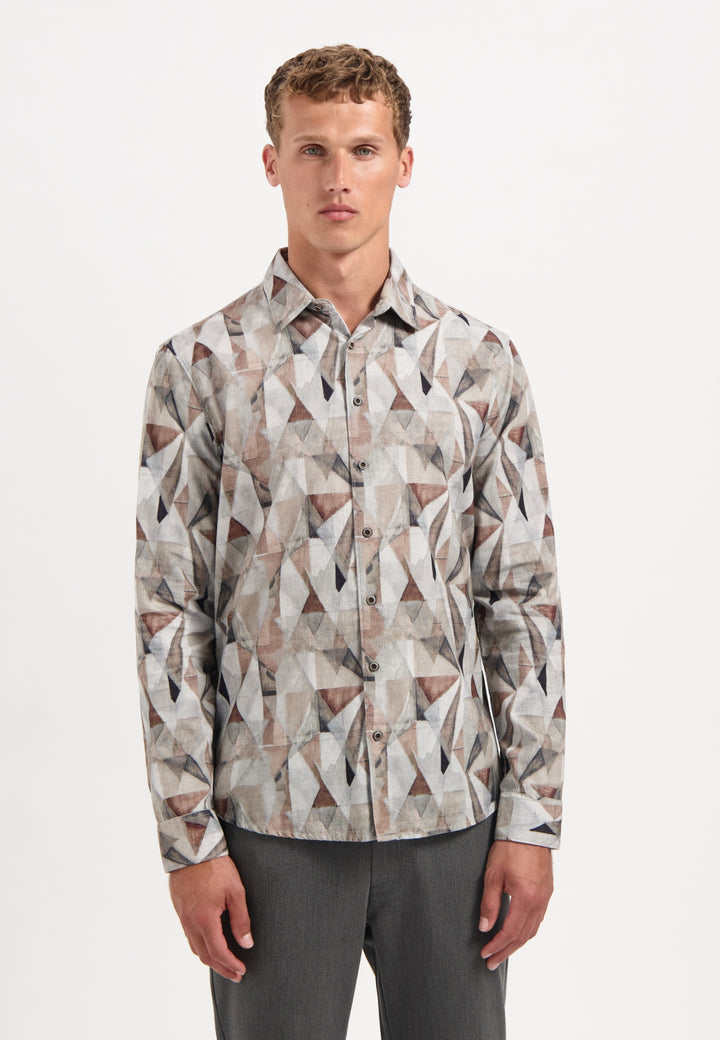 No Excess - Heren Overhemd - 29430923 - 044 Taupe