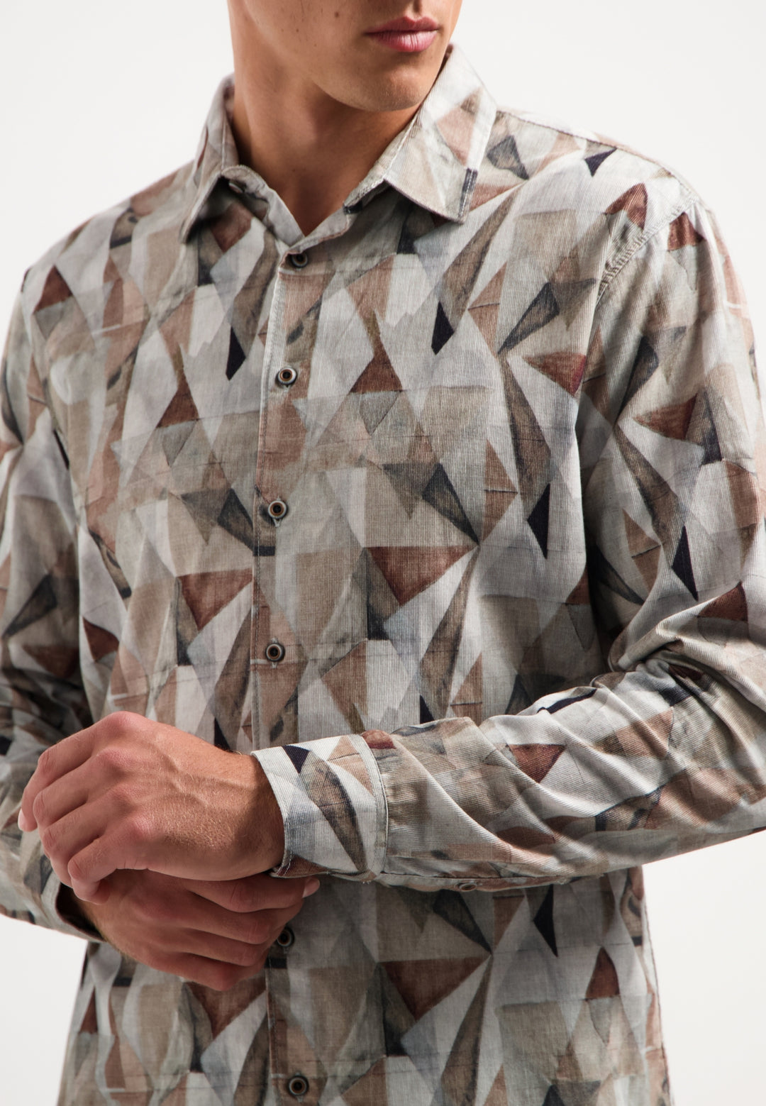 No Excess - Heren Overhemd - 29430923 - 044 Taupe