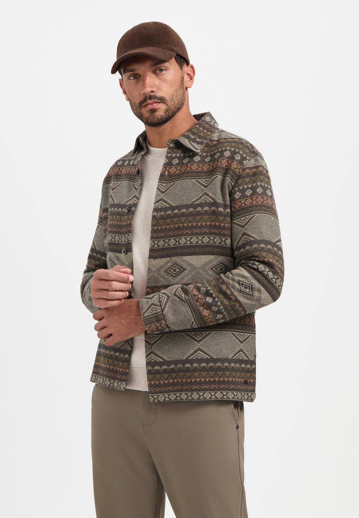 No Excess - Heren Overshirt - 29530915 - 044 Taupe