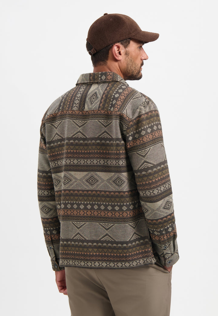No Excess - Heren Overshirt - 29530915 - 044 Taupe