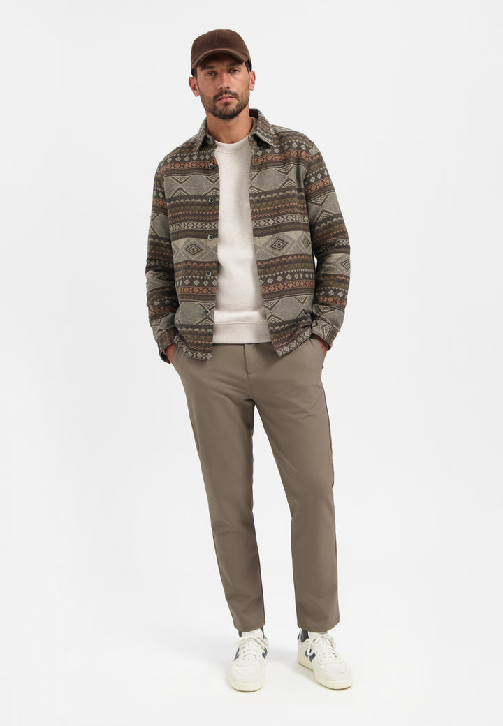 No Excess - Heren Overshirt - 29530915 - 044 Taupe