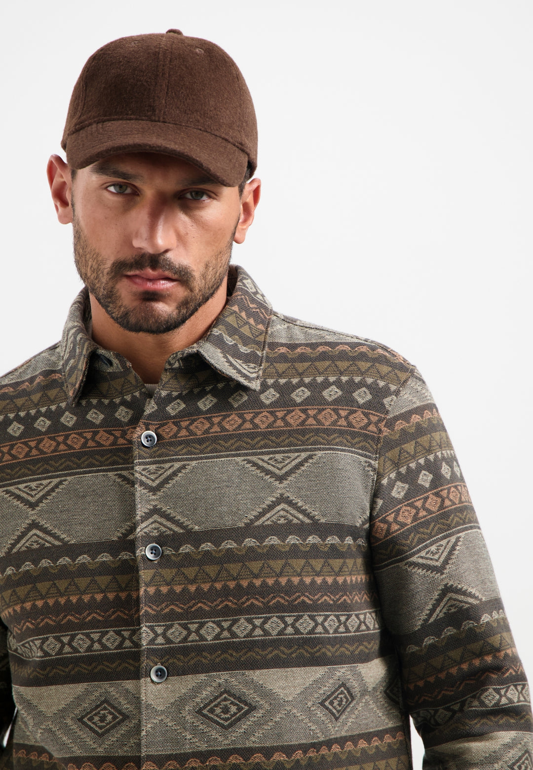 No Excess - Heren Overshirt - 29530915 - 044 Taupe