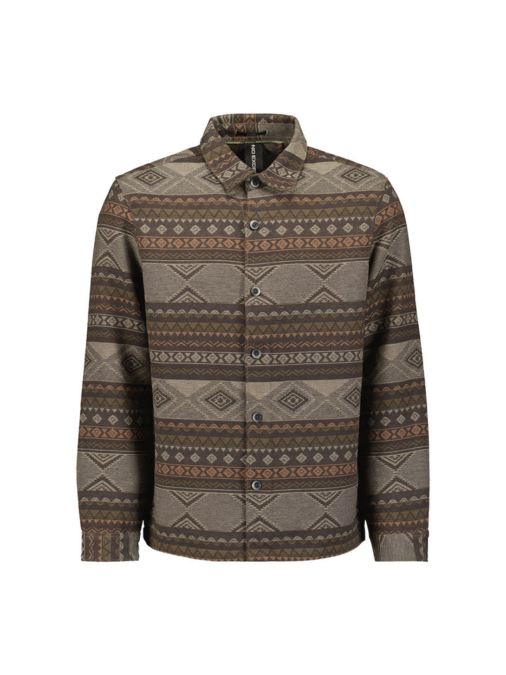 No Excess - Heren Overshirt - 29530915 - 044 Taupe