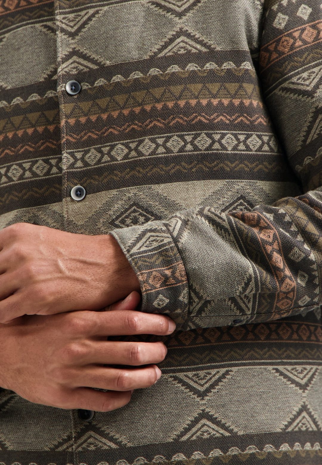 No Excess - Heren Overshirt - 29530915 - 044 Taupe