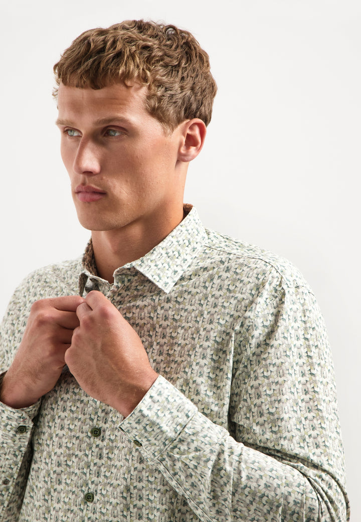 No Excess - Heren Overhemd - 29450708 - 052 Dark Green