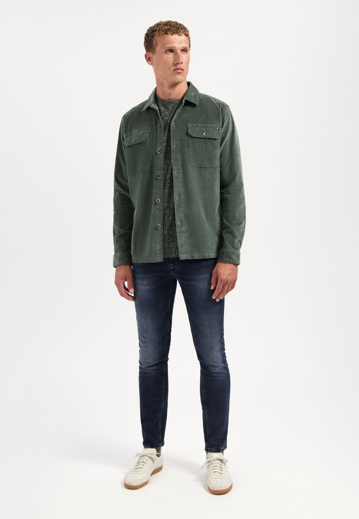 No Excess - Heren Overshirt - 29530842 - 052 Dark Green
