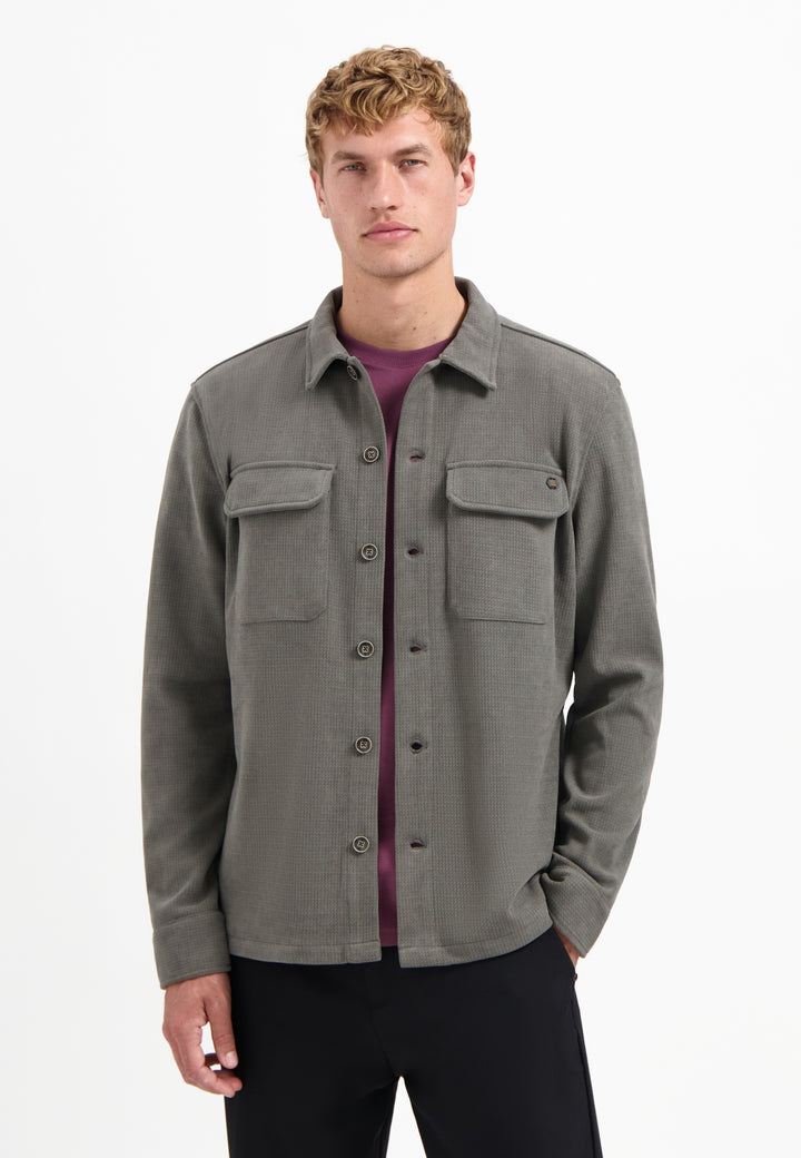 No Excess - Heren Overshirt - 29510806SN - 118 Dark Clay