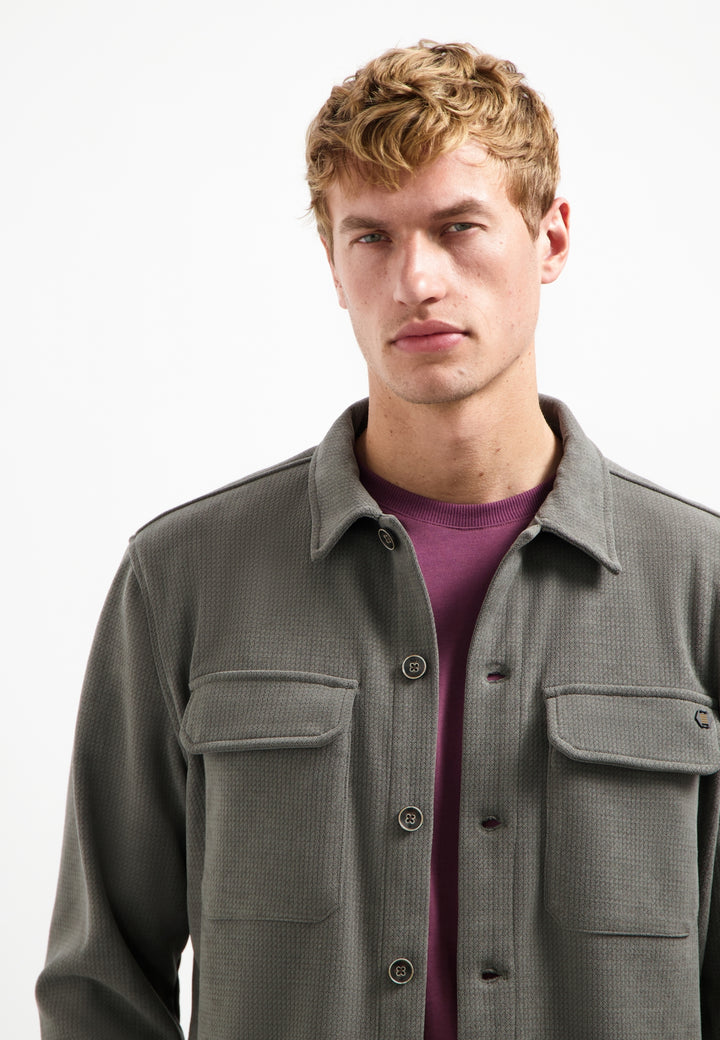 No Excess - Heren Overshirt - 29510806SN - 118 Dark Clay
