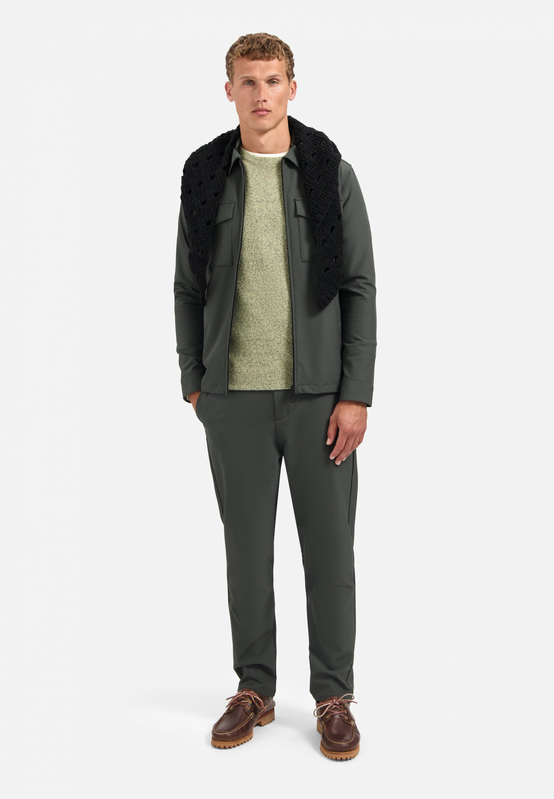 No Excess - Heren Overshirt Sedoc - 29510804 - 124 Dark Steel
