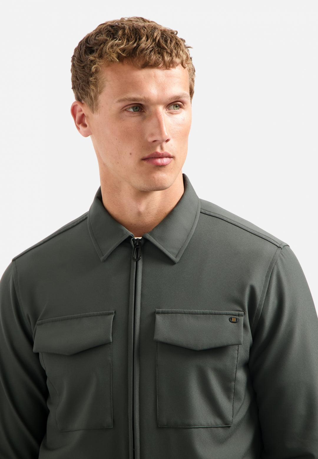 No Excess - Heren Overshirt Sedoc - 29510804 - 124 Dark Steel