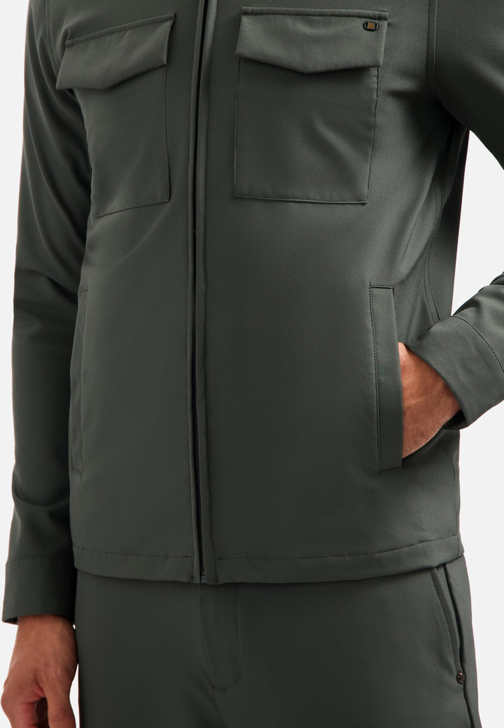 No Excess - Heren Overshirt Sedoc - 29510804 - 124 Dark Steel