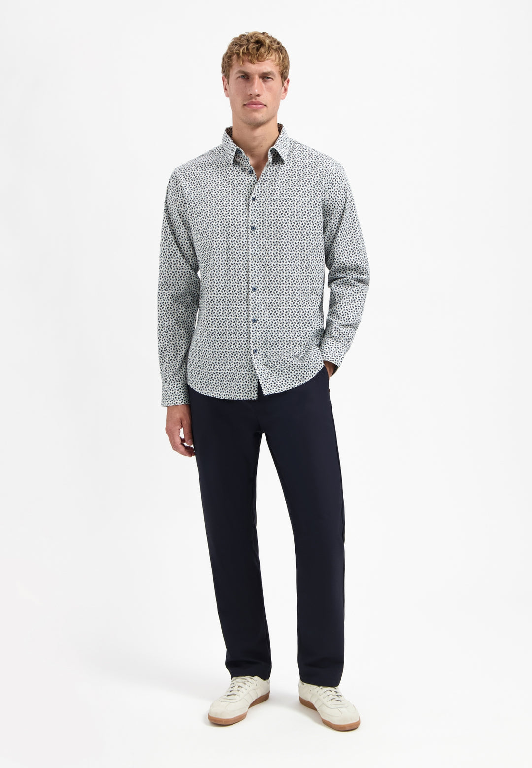 No Excess - Heren Overhemd - 29430921 - 138 Dusty Blue