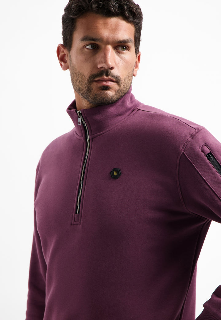 No Excess - Heren Sweater - 29130851 - 164 Dark Wine