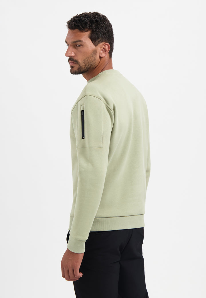 No Excess - Heren Sweater - 29130857 - 197 Light Moss