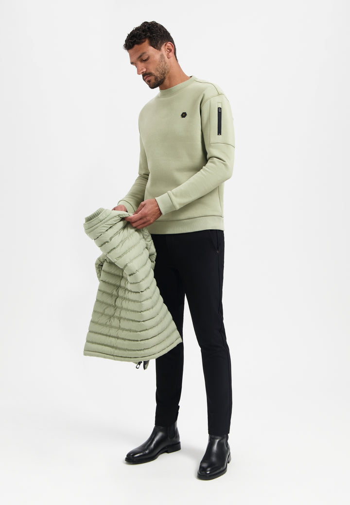 No Excess - Heren Sweater - 29130857 - 197 Light Moss