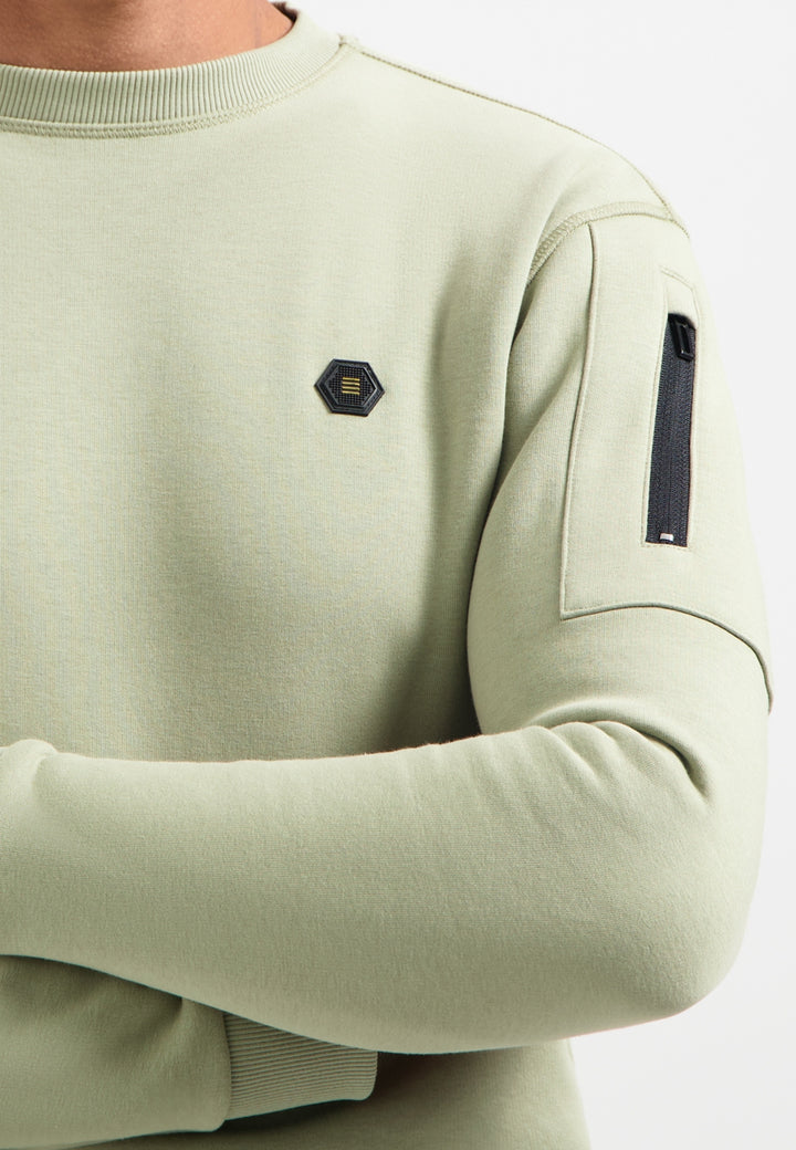 No Excess - Heren Sweater - 29130857 - 197 Light Moss
