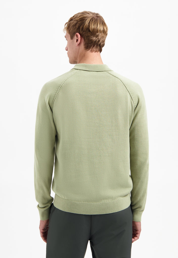 No Excess - Heren Polo Trui - 29230962SN - 197 Light Moss