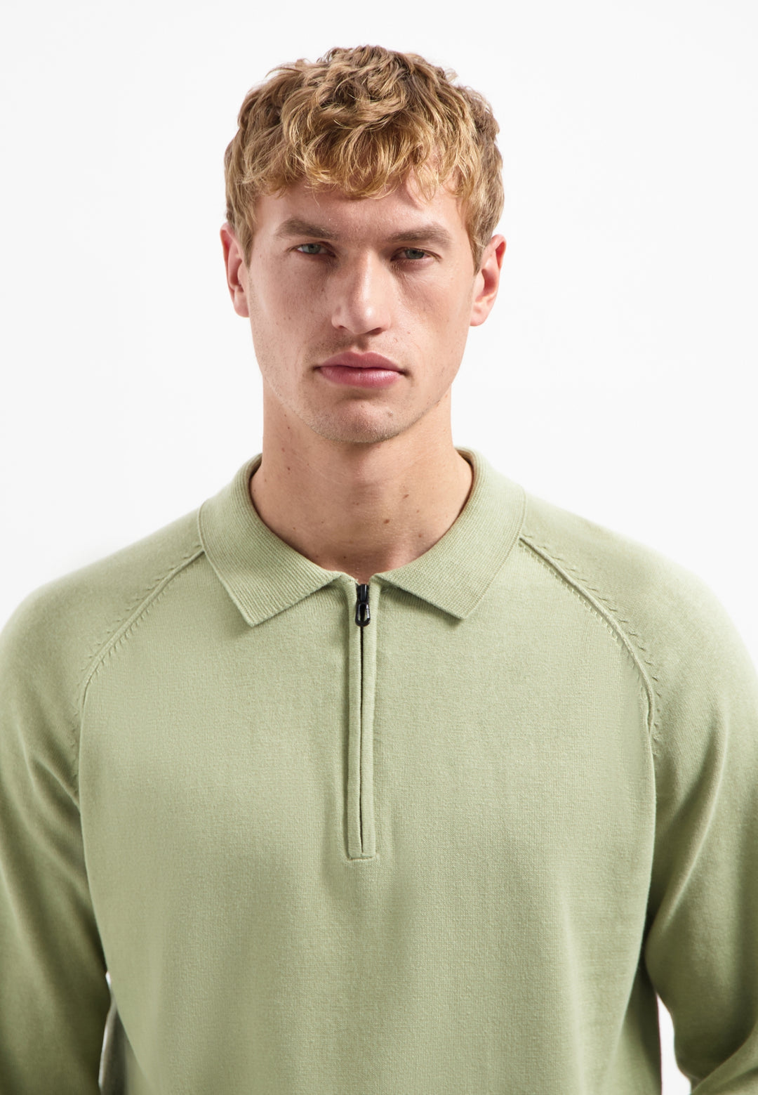 No Excess - Heren Polo Trui - 29230962SN - 197 Light Moss