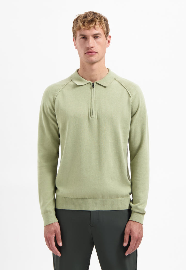 No Excess - Heren Polo Trui - 29230962SN - 197 Light Moss