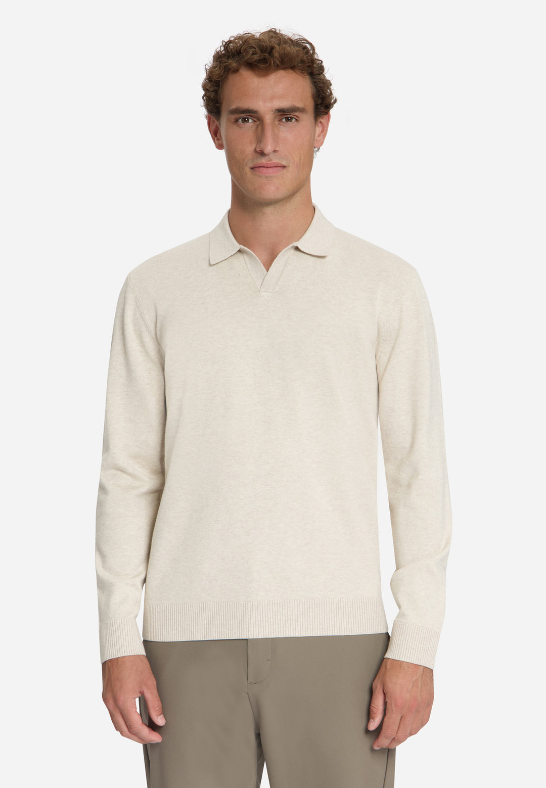No Excess - Heren Polo - 33210865SN - 014 Stone
