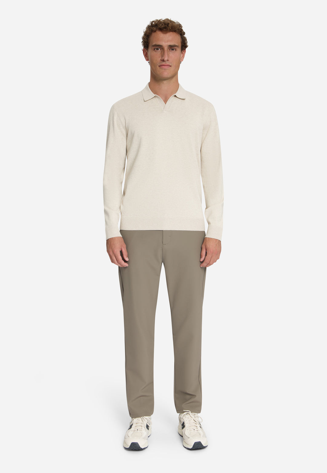 No Excess - Heren Polo - 33210865SN - 014 Stone