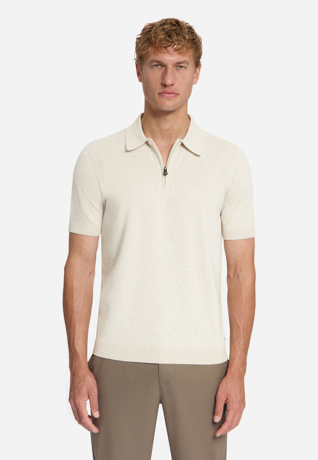No Excess - Heren Polo - 33220792 - 014 Stone