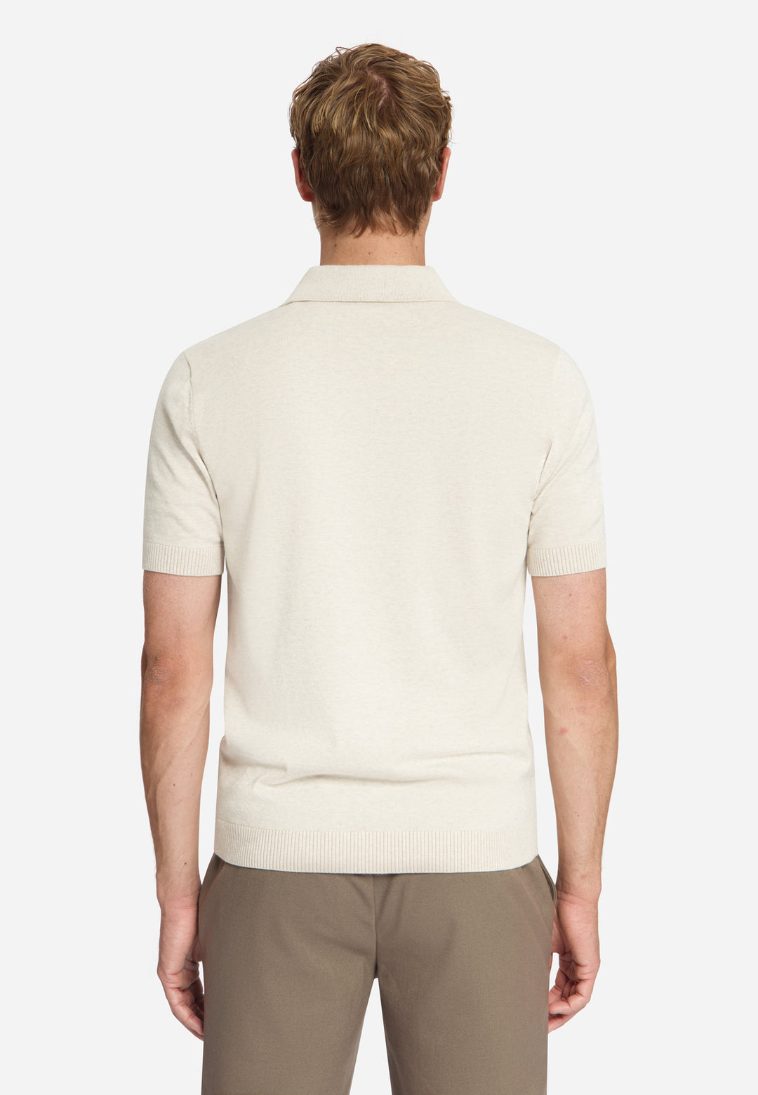 No Excess - Heren Polo - 33220792 - 014 Stone