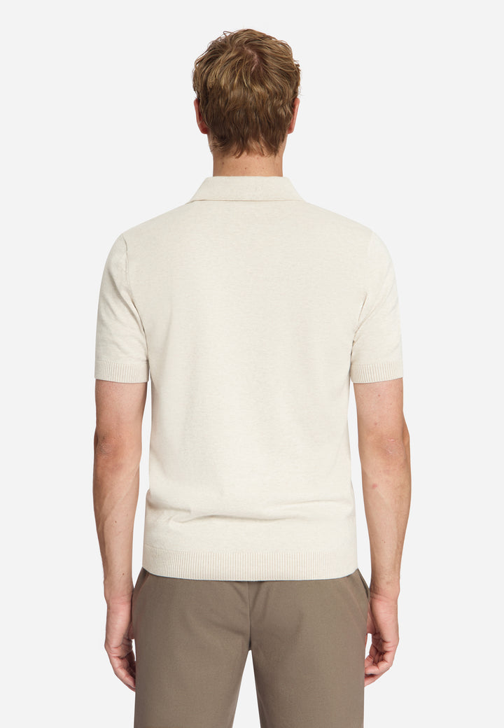 No Excess - Heren Polo - 33220792 - 014 Stone