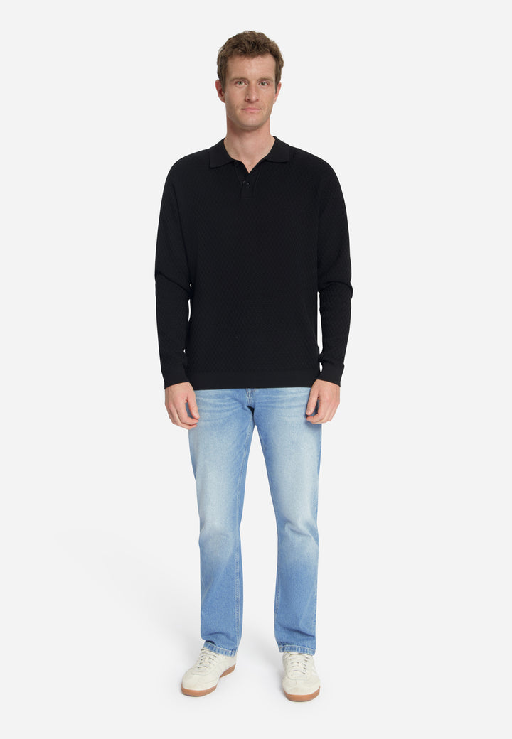 No Excess - Heren Polo - 33230925 - 020 Black
