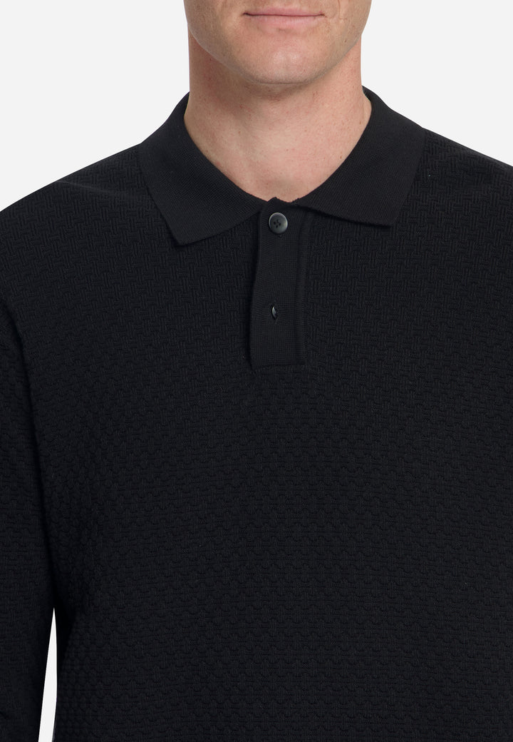 No Excess - Heren Polo - 33230925 - 020 Black