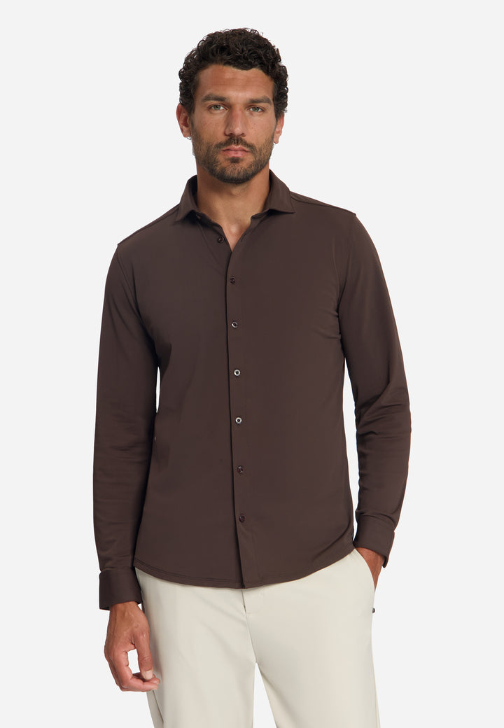 No Excess - Heren Overhemd - 33410885SN - 042 Dark Brown