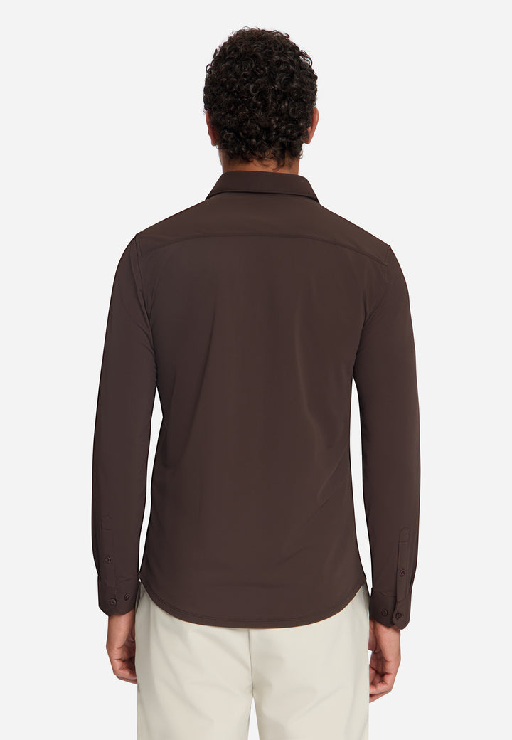 No Excess - Heren Overhemd - 33410885SN - 042 Dark Brown
