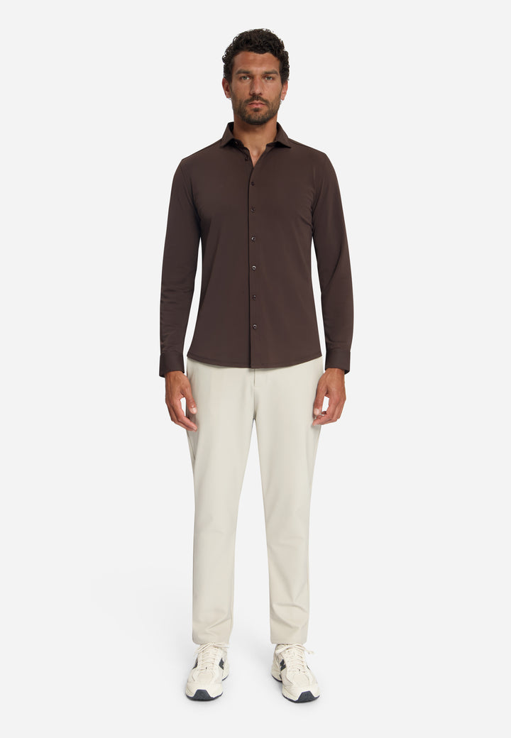 No Excess - Heren Overhemd - 33410885SN - 042 Dark Brown
