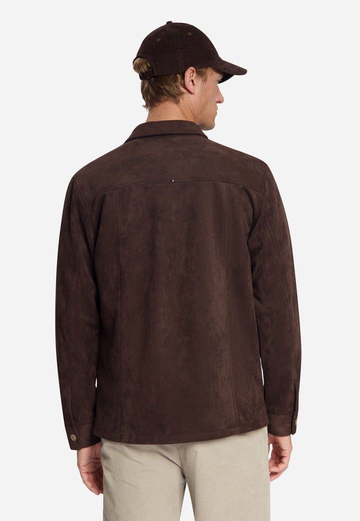 No Excess - Heren Overshirt - 33510903SN - 042 Dark Brown