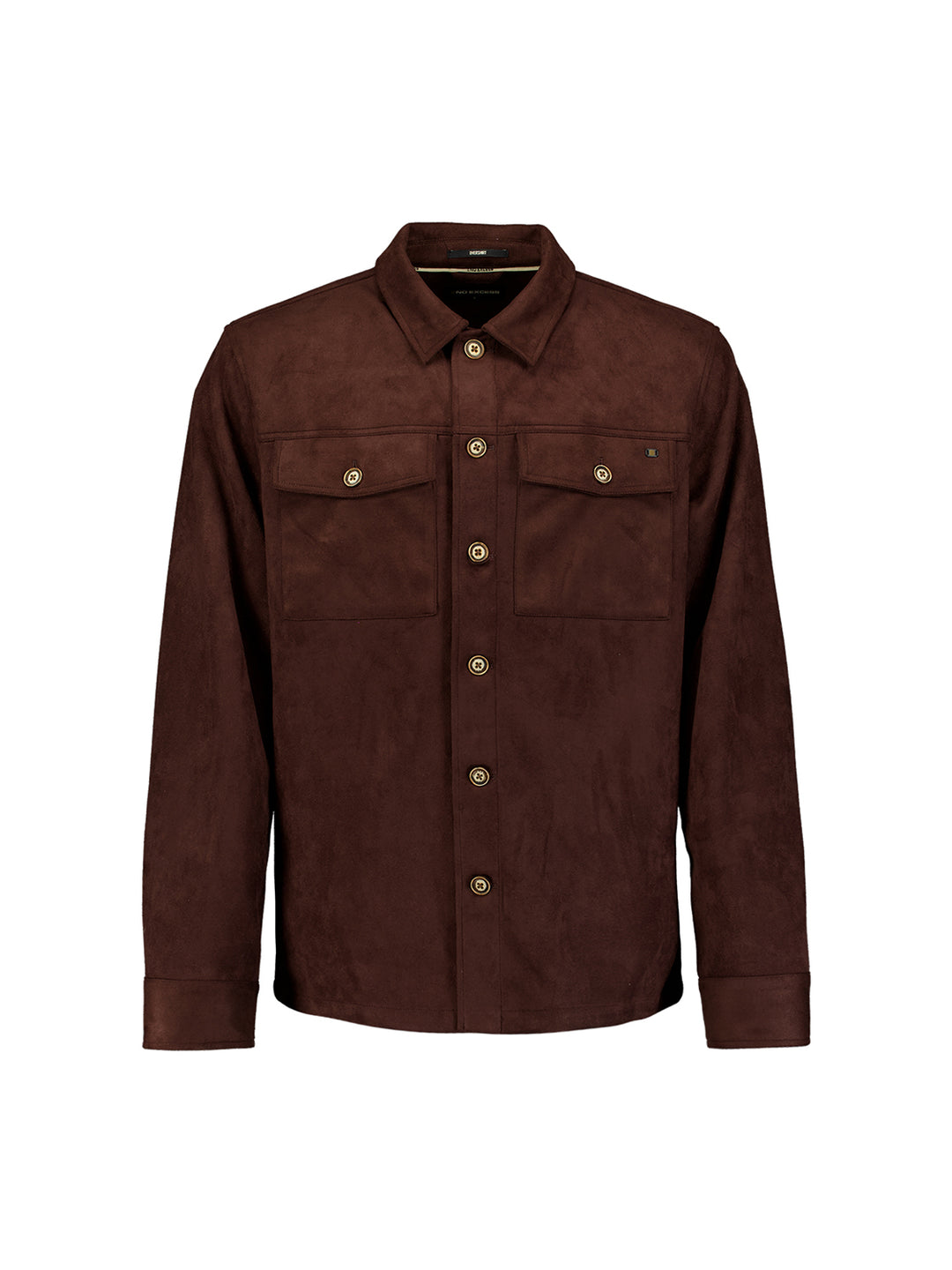 No Excess - Heren Overshirt - 33510903SN - 042 Dark Brown