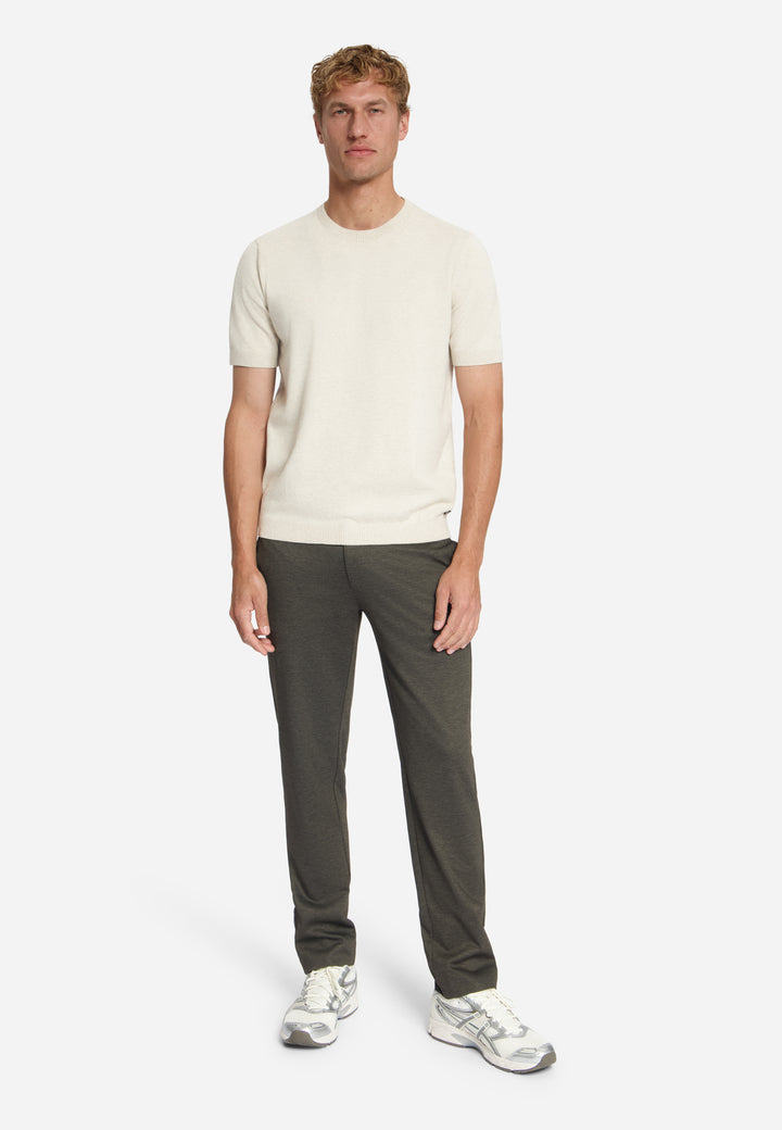 No Excess - Heren Jersey Pant - 337110806SN - 042 Dark Brown