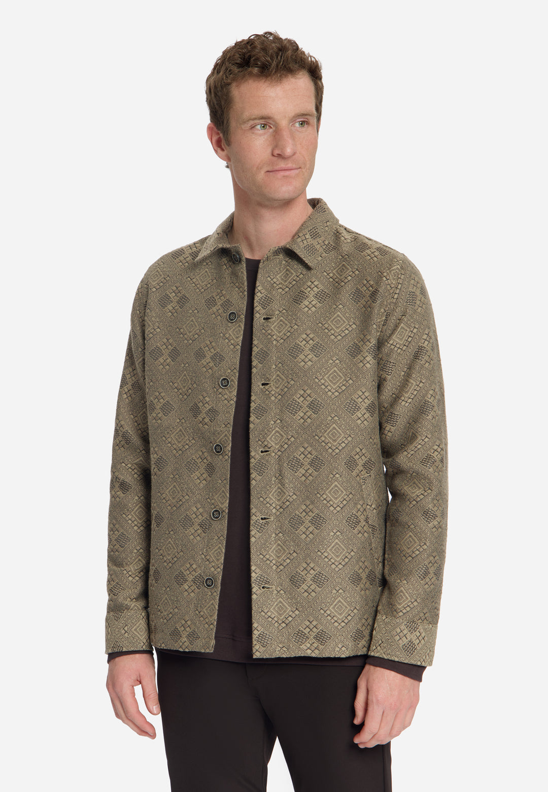 No Excess - Heren Overshirt - 33510930 - 044 Taupe
