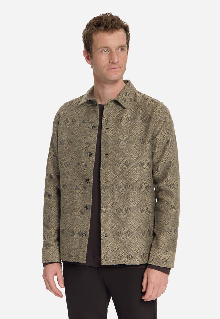 No Excess - Heren Overshirt - 33510930 - 044 Taupe