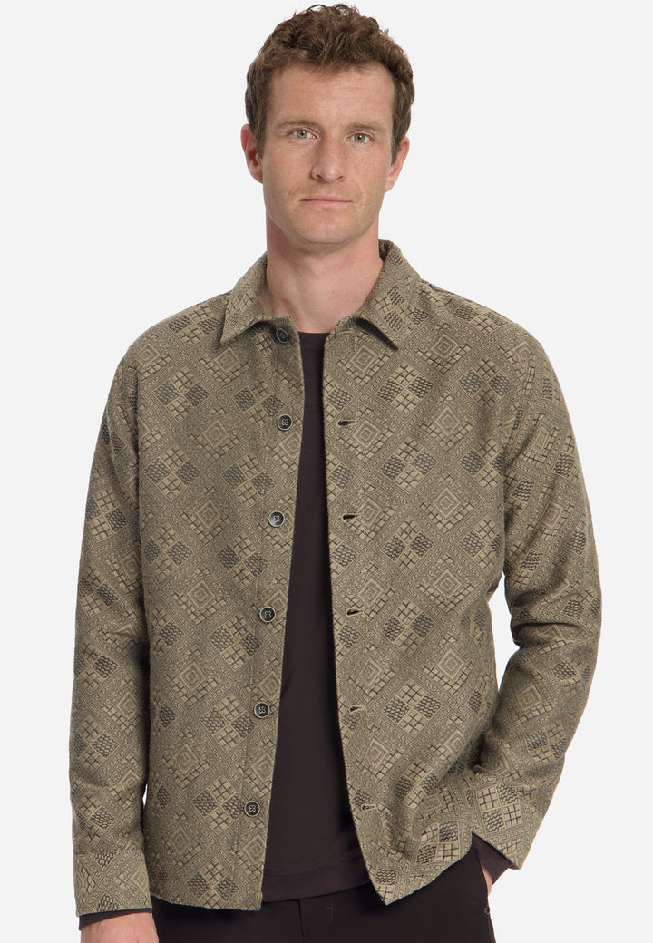 No Excess - Heren Overshirt - 33510930 - 044 Taupe