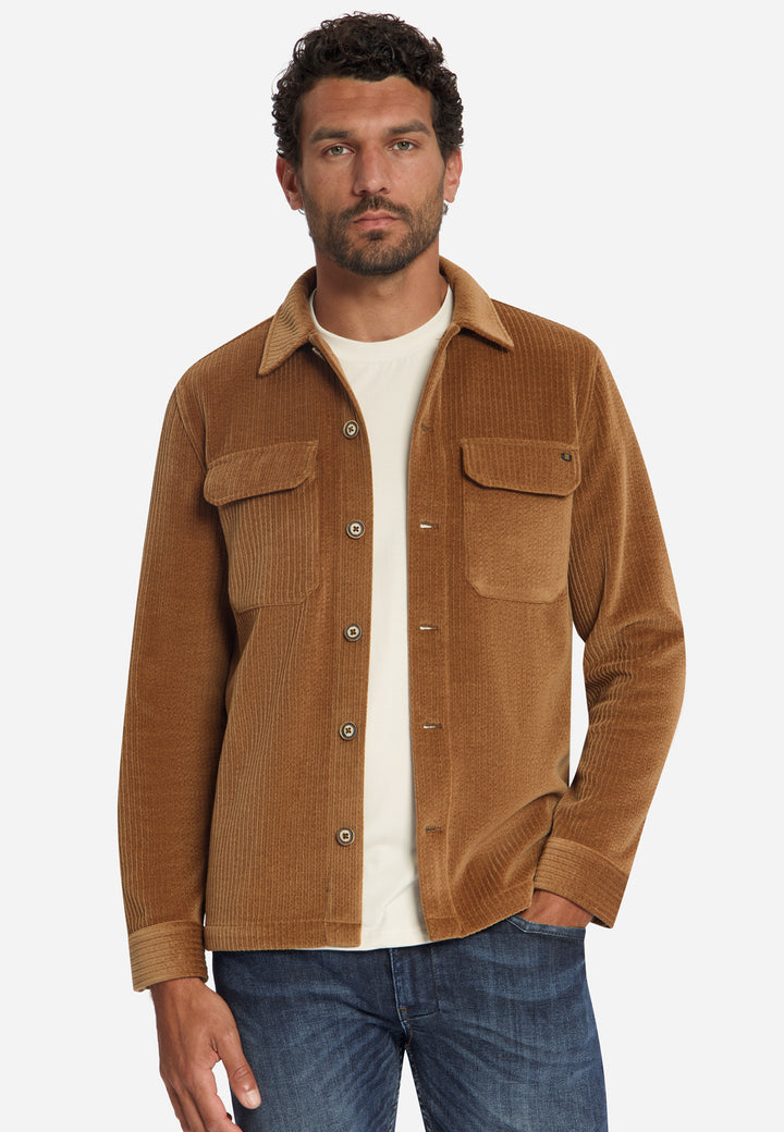 No Excess - Heren Overshirt - 33510826SN - 048 Caramel