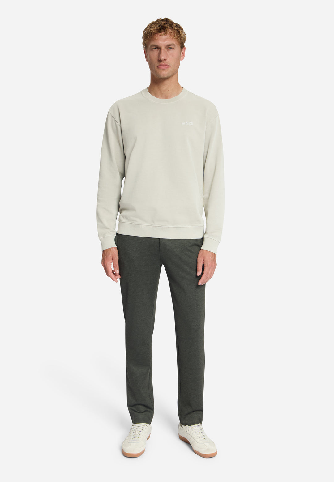 No Excess - Heren Jersey Pant - 337110806SN - 053 Army