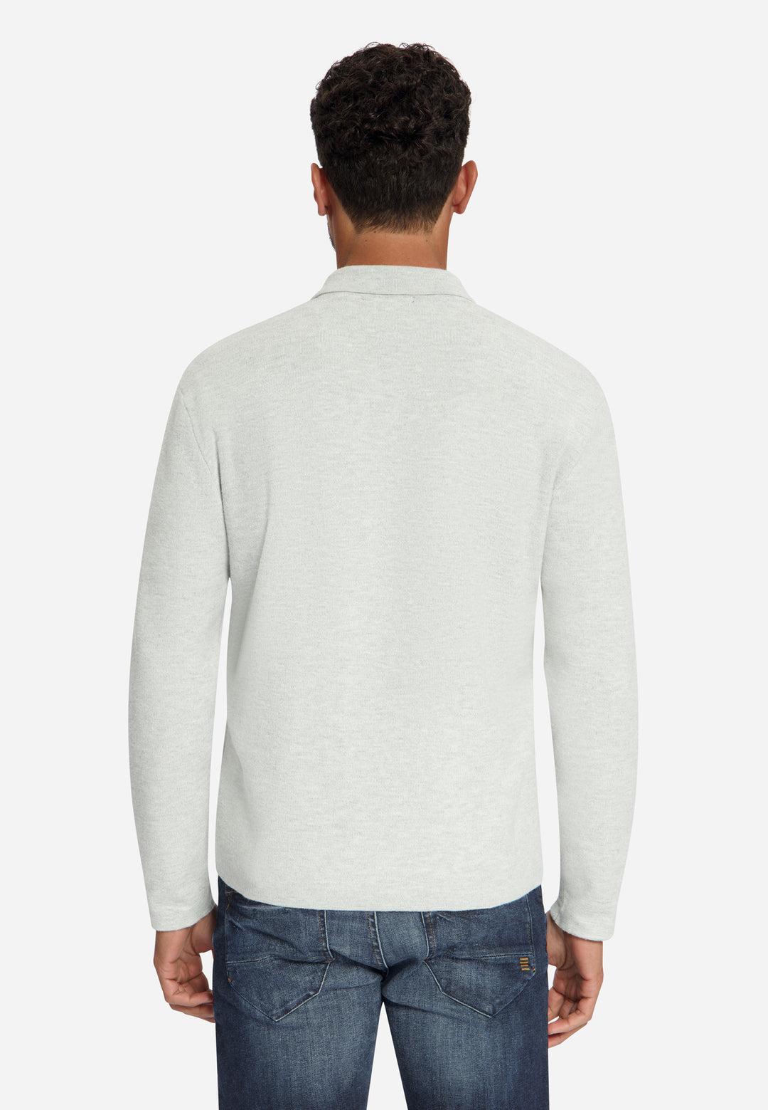 No Excess - Heren Overshirt - 33210971 - 110 Light Grey Melange