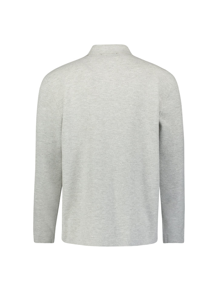 No Excess - Heren Overshirt - 33210971 - 110 Light Grey Melange