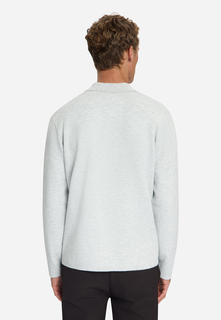No Excess - Heren Polo - 33210972 - 110 Light Grey Melange