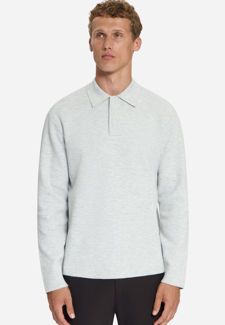 No Excess - Heren Polo - 33210972 - 110 Light Grey Melange