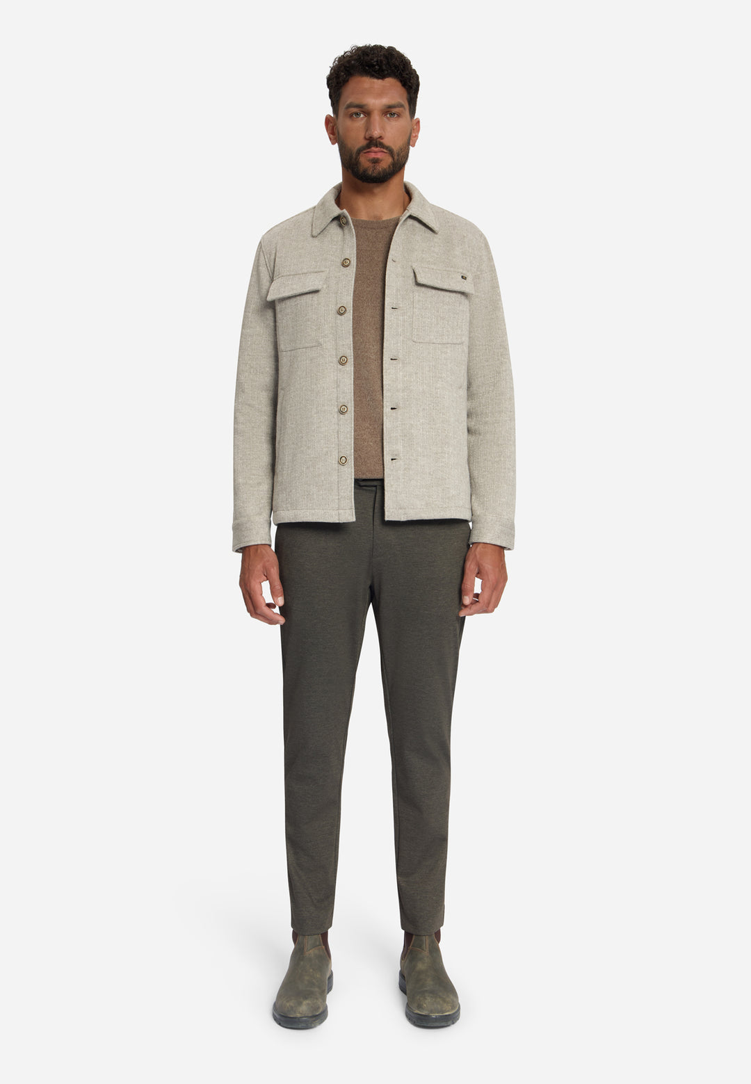No Excess - Heren Overshirt - 33510921SN - 112 Cement