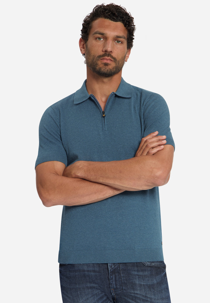 No Excess - Heren Polo - 33220792 - 132 Shadow Blue