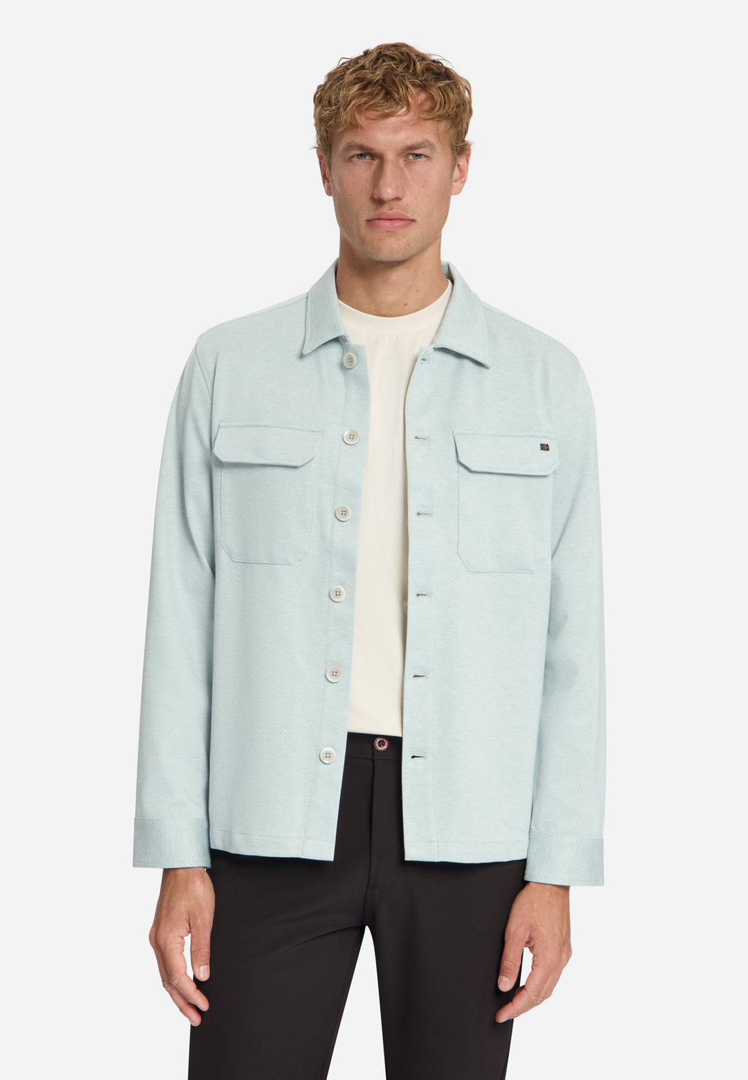 No Excess - Heren Overhemd - 33510805 - 138 Dusty Blue